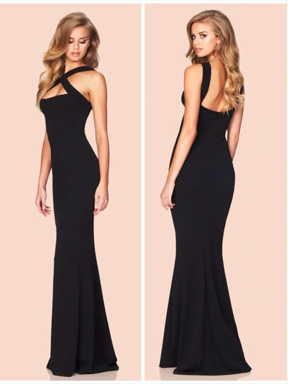 Nookie x Revolve Viva 2way Maxi Formal Gown in Black Size Medium